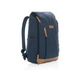 XD Collection Impact AWARE™ 16 oz. recycled canvas 15" laptop backpack Aztec blue
