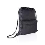 XD Collection AWARE™ RPET Reflective drawstring backpack Black