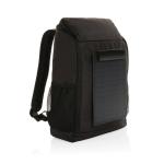 XD Collection Pedro AWARE™ RPET deluxe backpack with 5W solar panel Black