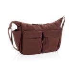 XD Xclusive KENTO URBAN RCS recycled nylon padded crossover bag Burgundy red