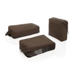 XD Xclusive KENTO URBAN RCS recycled nylon packing cube set Brown