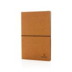 XD Collection A5 recycled leather notebook Brown