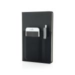 XD Collection A5 Deluxe notebook with smart pockets Black