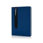 XD Collection Basic Hardcover PU A5 Notizbuch mit Stylus-Stift Navy