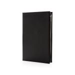 Swiss Peak A5 PU notebook with zipper pocket Black