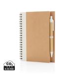 XD Collection Kraft spiral notebook with pen 