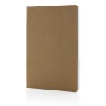 XD Collection Salton A5 GRS certified recycled paper notebook Brown