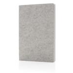 XD Collection Phrase GRS certified recycled felt A5 notebook Convoy grey