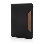 XD Xclusive Teri AWARE™ A5 Portfolio aus RPET und Walnuss Schwarz