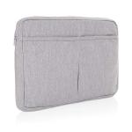 XD Collection Laluka AWARE™ recycled cotton 15.6 inch laptop sleeve Convoy grey