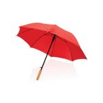 XD Collection 23" Impact AWARE™ RPET 190T auto open bamboo umbrella Red