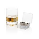 XD Collection Re-usable stainless steel ice cubes 4pc Silver