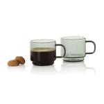 AdHoc Impact Espressotassen 70ml, 2er-Set Transparent