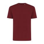 Iqoniq Sierra Lightweight T-Shirt aus recycelter Baumwolle, Burgunderrot Burgunderrot | XS