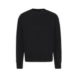 Iqoniq Kruger Relax-Rundhals-Sweater aus recycelt. Baumwolle, schwarz Schwarz | XXS