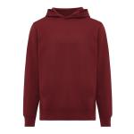 IQONIQ Yengo Hoodie mit Seitentaschen aus rec. Baumwolle, Burgunderrot Burgunderrot | XXS