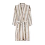 VINGA Ornos GRS hammam robe S/M, white White, beige