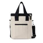 VINGA Volonne AWARE™ recycled canvas cooler tote bag, off white Off white, black