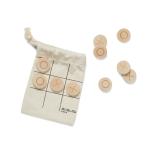 VINGA Tic-Tac-Toe Mini-Spiel Braun