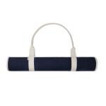 VINGA Volonne AWARE™ Strandmatte aus recyceltem Canvas, Marineblau Marineblau, Crèmefarben