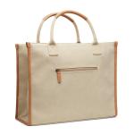 VINGA Bosler RCS recycled canvas office tote Fawn