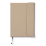 VINGA Baltimore GRS-zertifiziertes Papier & PU-Notizbuch Beige