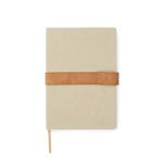 VINGA Bosler Notizbuch aus RCS recyceltem Canvas Beige