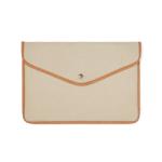 VINGA Bosler GRS recycled canvas 16" laptop sleeve Fawn