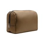 VINGA Bermond RCS recycled PU toiletry bag Brown