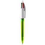 BIC® 4 Colours Fluo ballpen Transparent yellow