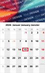 1-Monatskalender (Einblatt): Praktischer Überblick mit dreisprachigem Kalendarium und großzügiger Werbefläche – inklusive 4C-Digitaldruck Light grey