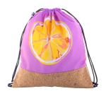 CreaDraw Cork custom drawstring bag, nature Nature,white