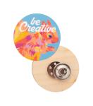 WooBadge custom magnetic badge Nature