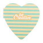 CreaStick Seed Heart custom sticky notepad White