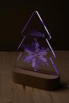 Woodify Xmas Christmas tree LED light trophy Nature