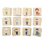 Immermor memory game, professions Nature blue