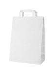 Market Papier-Einkaufstasche Weiß