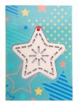 TreeCard Christmas card, star Nature