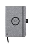 Charbuk Notizbuch mit Wireless-Charger Grau