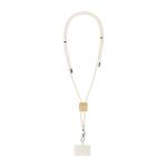 Cohol Neck mobile holder lanyard, square Nature blue