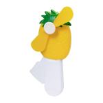 Amalfi hand fan, pineapple Antrazit/magenta