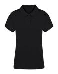 Ulian Damen Polo-Shirt, schwarz Schwarz | M