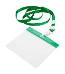 Maes badge lanyard, green Green,transparent