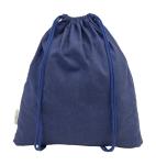 Dropex recycled cotton drawstring bag Aztec blue