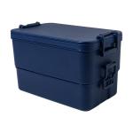 Duplox stackable lunch box Dark blue