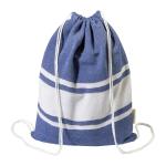 Tortuga recycled cotton beach towel and drawstring bag Dark blue