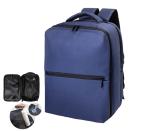 VacuFly Handgepäck-Kompressionsrucksack aus RPET Dunkelblau
