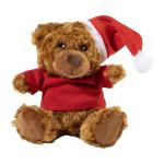 Mjuknalle RPET Plüsch-Weihnachtsteddy Rotbraun
