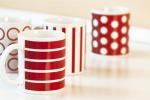 Art mug set Red/white