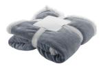 Sammia coral fleece blanket Dark grey/white